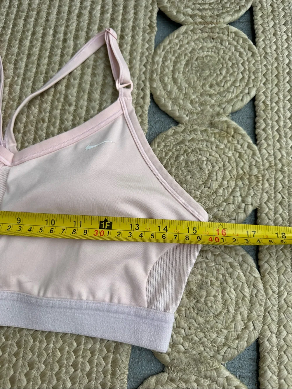 Nike Pale Pink Dri-FIT Adjustable Straps Sports Bra Size XL